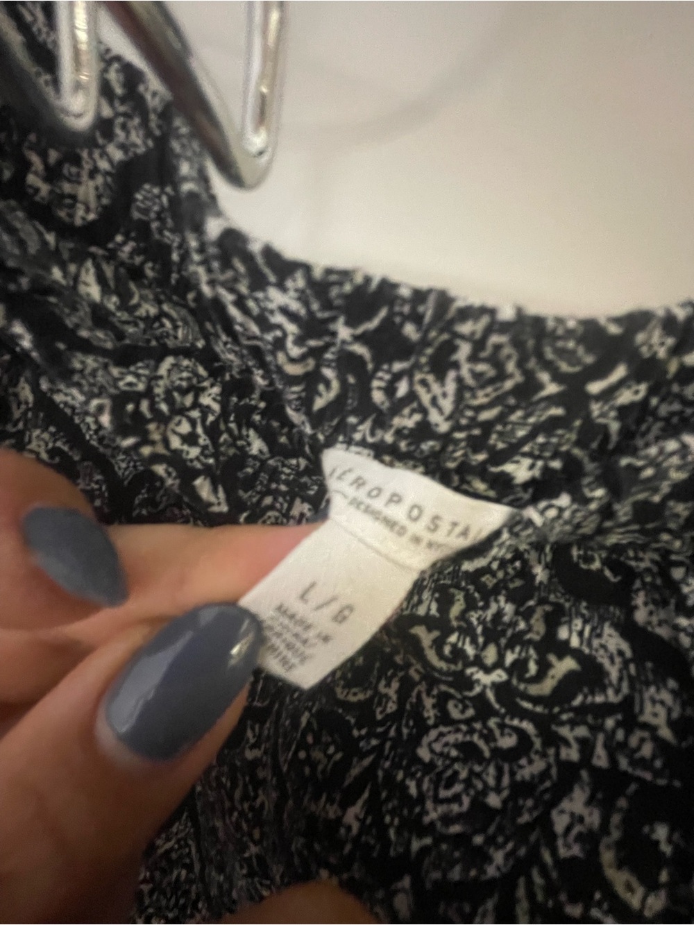 Aeropostale Black & White Printed Jumpsuit Romper - Picture 3 of 5